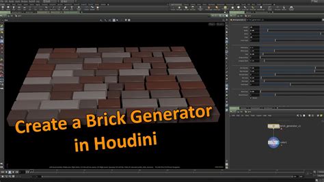 How To Create A Brick Generator In Houdini Youtube