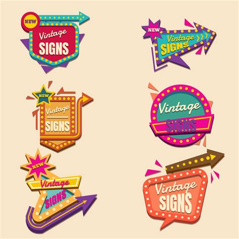 Vintage Sign Vector Art Icons And Graphics For Free Download