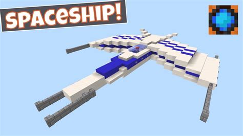 Minecraft Spaceship Tutorial 1 How To Build A Star Fighter In