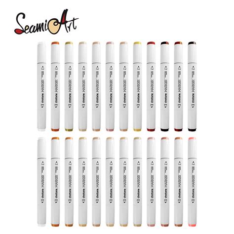Seamiart Chotune 1224color Skin Colors Twin Tips Marker Pen For Anime