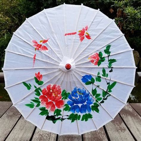 Chinese Classical Style Art Umbrella Silk Cloth Umbrella Decoration Stage Props Umbrellas