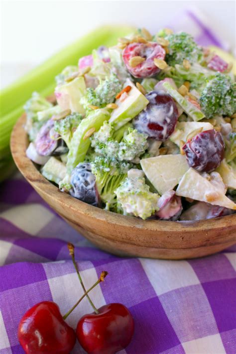 This crispy salad serves up broccoli topped with a crispy, spicy coating. Creamy Broccoli Salad with Apples and Cherries ...