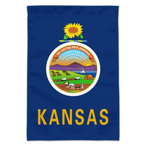 Kansas State Flag Garden Yard Flag
