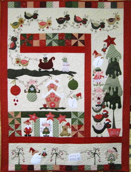 Fig N Berry Mistletoe Christmas Quilt Pattern