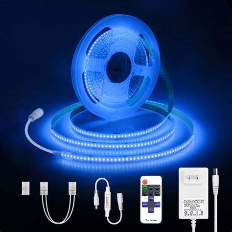 Alitove Cob Dimmable Led Strip Lights Blue V Ft High Density