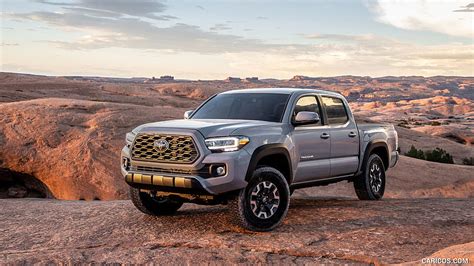 Toyota Tacoma Trd Off Road Color Cement Front Three Hd Wallpaper