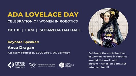 Ada Lovelace Day Celebration Of Women In Robotics Citris And The
