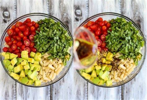 Here i put the focus on creating a delicious tomato cucumber salad by dicing grape tomatoes and ripe avocados and then adding diced english cucumber. Vegan Avocado Caprese Pasta Salad | Recipe | Caprese pasta ...