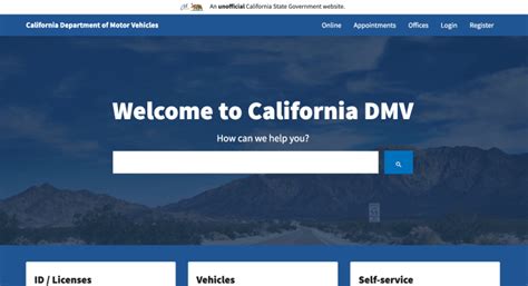 Re Imagining The California Dmv Website Elgl
