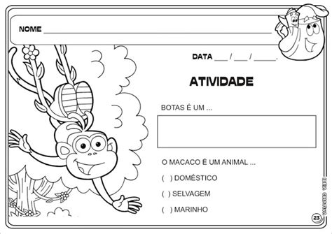 Atividade Temática Animais Ideia Criativa Educação Infantil Gi Carvalho