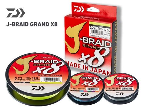 Daiwa J Braid Grand X8 Yellow 0 06mm