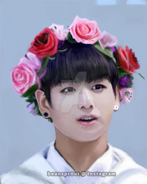 Flower Boy Jungkook By Yeoli On Deviantart