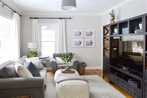 For a relaxed contemporary look, opt for a gray and brown living room, with a leather sofa, gray walls and wooden accents. Blog — GRAY OAK STUDIO | Living room decor gray, Quality living room furniture, Home living room