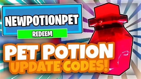 May 2021 All New Pet Potion Update Op Codes Roblox Candy