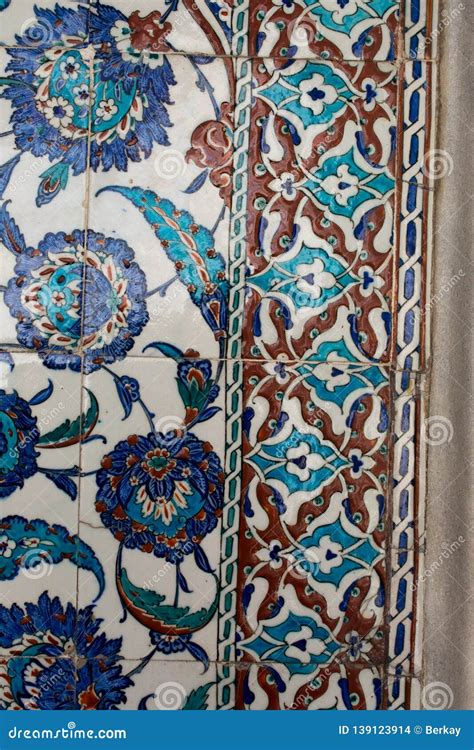 Ottoman Ancient Handmade Turkish Tiles Stock Photo Image Of Painting