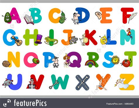 Alphabet With Objects For Kids Stock Illustration I4864483