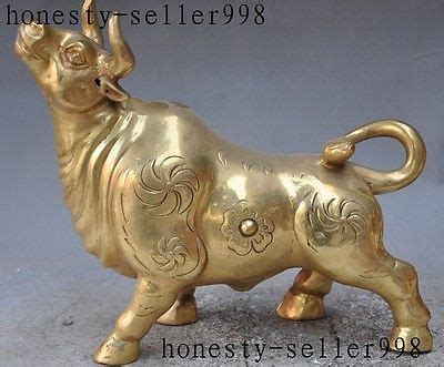 Chinese zodiac, a.k.a called shengxiao in chinese, it is a 12 year cycle. 11"chinese fengshui brass Auspicious Zodiac Ox Bull Cattle ...