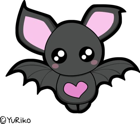 Cute Bat By ~o Yuriko O On Deviantart Cute Kawaii Drawings Cute Bat