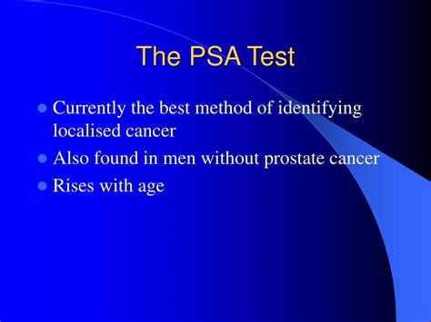 Ppt The Psa Test Powerpoint Presentation Free Download Id63797