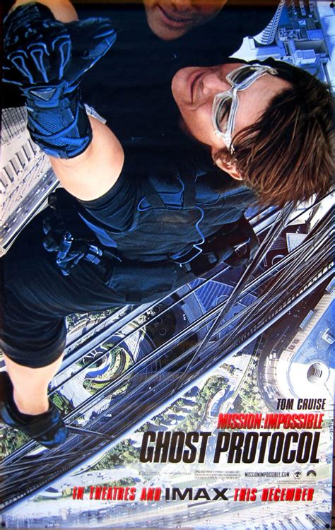 Cruise, hurting from the death of his wife (remember her in the third mi brandt and benji have a scene that reaches a new level of action goofiness even for a mission: Mission: Impossible - Ghost Protocol - Movie Posters Gallery
