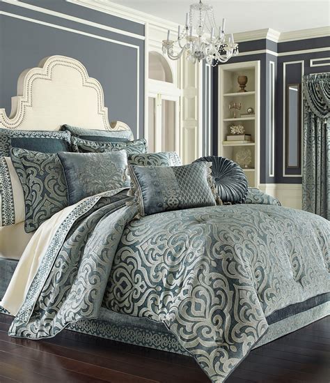 J queen hanover european sham bedding. J. Queen New York Sicily Puffed Damask Comforter Set ...