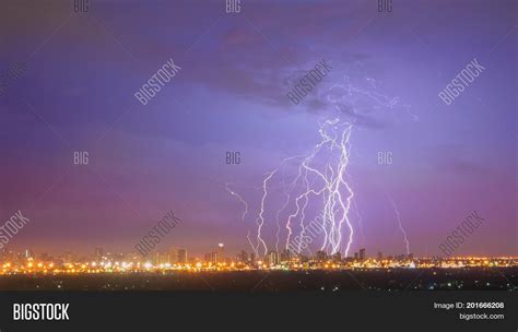 Scary Lightning Strike Image And Photo Free Trial Bigstock