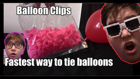 Fastest Way To Tie Balloons Easy No Tye Balloon Clip On Clipping