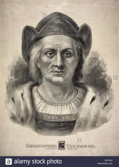 Christopher Columbus Discoverer Of America 1492 Stock Photo Alamy