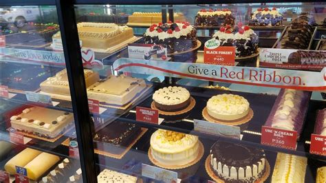 Red Ribbon Cake Display With Price List Update 2022 Philippines
