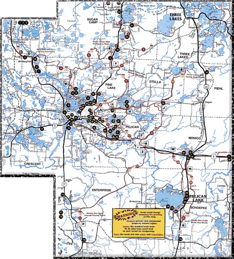 Wisconsin Counties Online Snowmobile Trail Maps Hardcore Sledder