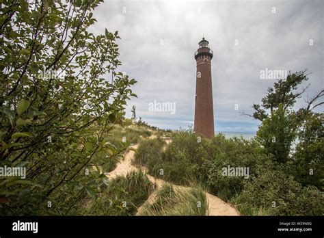 Little Sable Lighthouse On The Lake Michigan Coast In Silver Lake State