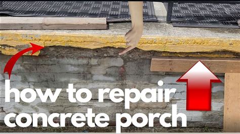 How To Repair Concrete Porch Cement Porch Repair Crumbling Concrete