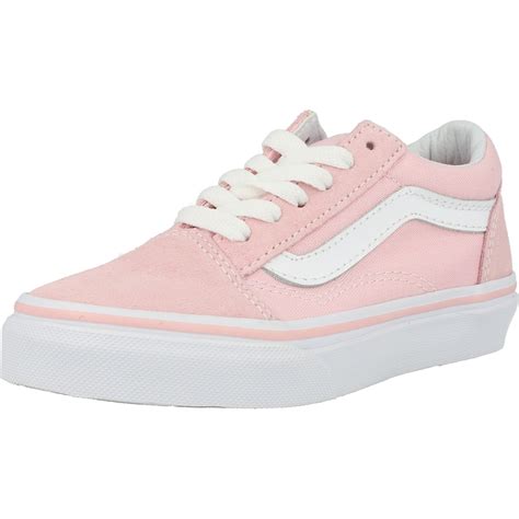 Vans Uy Old Skool Chalk Pink Suede 4 Us Junior Trainers Shoes