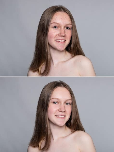 Premium Photo Health People Youth And Beauty Concept Before And After