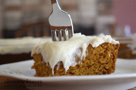 Pumpkin Sheet Cake With Cream Cheese Frosting Aileen Cooks