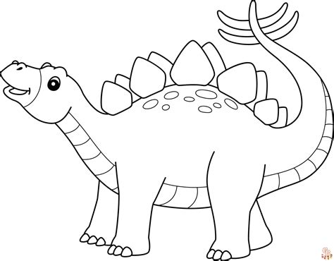 Découvrez Le Plaisir De Colorier Avec Des Pages à Colorier Stegosaurus