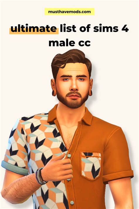 Great Sims 4 Male Cc Is Hard To Find But Look No Further Heres An