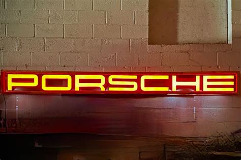 Dt Illuminated Porsche Dealership Letters Pcarmarket