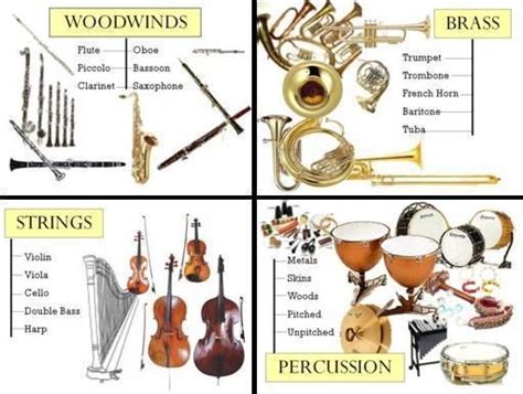 Instrument Families Of The Orchestra