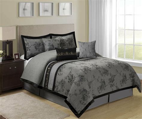 Search results for queen bed sheets. 7 Piece Shasta Jacquard Floral Bed in a Bag Comforter Sets ...