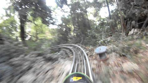 Jamaican Bobsled Roller Coaster Front Seat Pov Mystic Mountain Jamaica