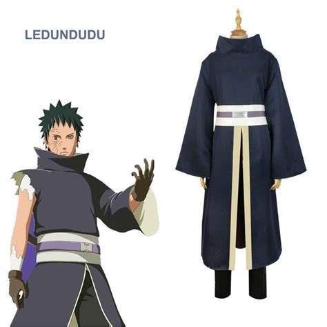 Japan Anime Naruto Akatsuki Tobi Uchiha Obito Cosplay Costumes Men