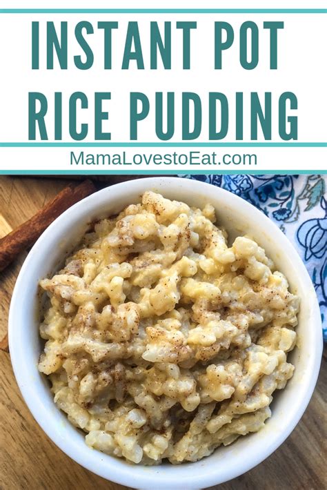 Easy Rice Pudding In The Instant Pot Mama Loves To Eat
