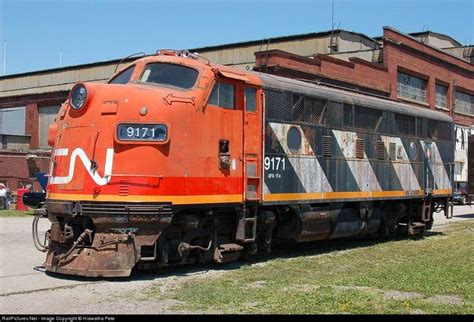 Cn 9171 Canadian National Railway Emd F7a At St Thomas Ontario