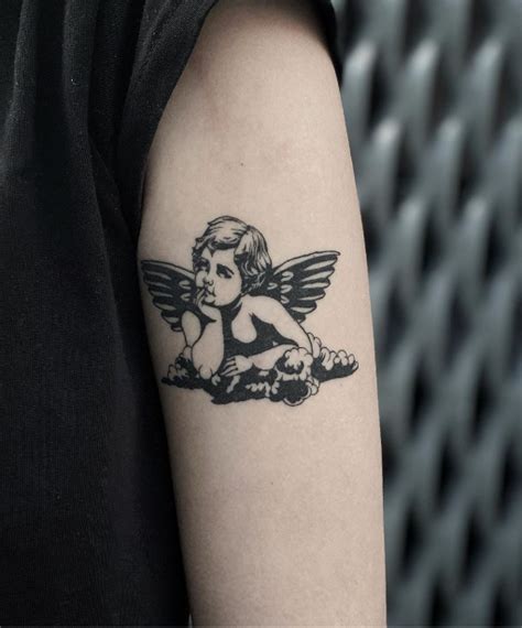 Small Angel Tattoo Tattoolopediatattoolopedia