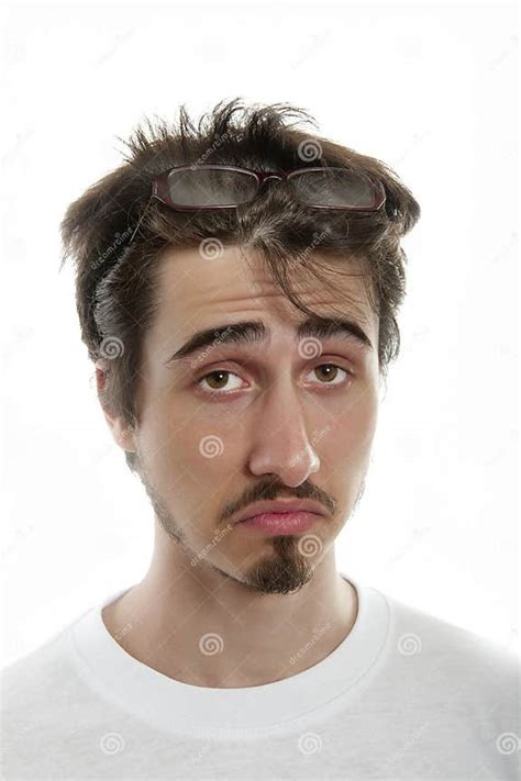 Guility Looking Young Man Stock Photo Image Of Portrait 9405942