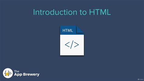 Introduction To Html Youtube