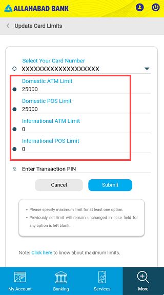 Many of my readers and myself have experienced problems using paypal with maybank visa debit card. How To Change Allahabad Bank ATM Card Limit Online ...