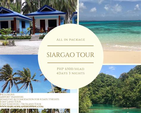 Siargao 4d3n Package With Joiners Tour