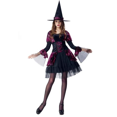 pink gothic witch adult halloween costume